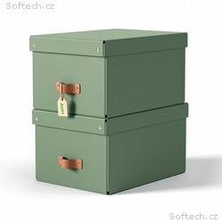 LEITZ úložný box, karton, velikost M, 2 ks zelený