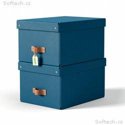 LEITZ úložný box, karton, velikost M, 2 ks námořni