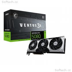 MSI GeForce RTX 5080 VENTUS 3X PLUS, OC, 16GB, GDD