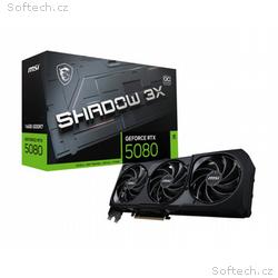 MSI GeForce RTX 5080 SHADOW 3X, OC, 16GB, GDDR7