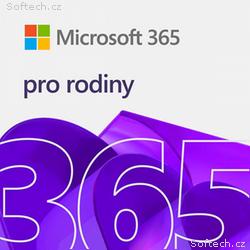 Microsoft 365 pro rodiny CZ - předplatné na 1 rok 