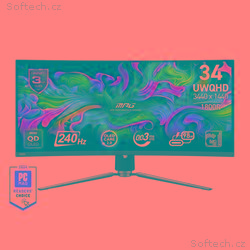 MSI MPG, 341CQPX, 34,2", QD-OLED, wQHD, 240Hz, 0,0