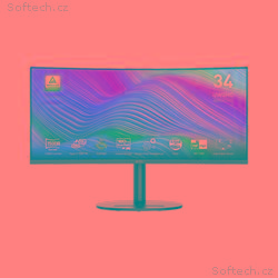 MSI monitor Modern MD342CQP, 34" VA zakřivený, 344