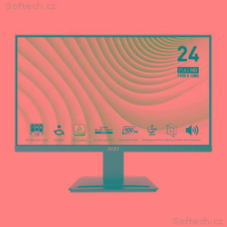 MSI monitor PRO MP243X 23,8" IPS, FHD, 100Hz, 1ms,