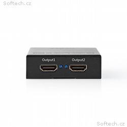 Nedis VSPL3472AT - HDMI Rozbočovač | 2 Porty port(