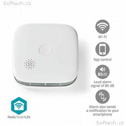 Nedis WIFIDS21WT SmartLife Detektor Kouře| Wi-Fi |