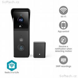Nedis WIFICDP21BK SmartLife Dveřní Video Telefon |