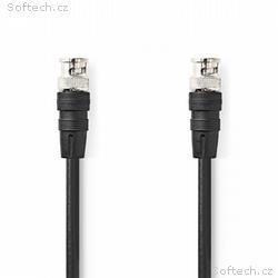 Nedis CVGL01000BK10 - Video kabel BNC | BNC Zástrč
