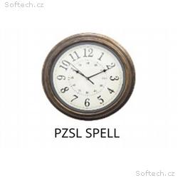 PLATINET NÁSTĚNNÉ KULATÉ HODINY SPELL, tichý mecha