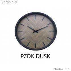 PLATINET NÁSTĚNNÉ KULATÉ HODINY DUSK, tichý mechan