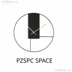 PLATINET NÁSTĚNNÉ KULATÉ HODINY SPACE, tichý mecha