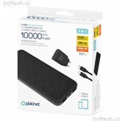 PLATINET POWER BANK 10000 mAh + PD CHARGER 20W + U