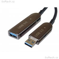 PremiumCord USB3.0 + 2.0 prodlužovací optický AOC 