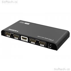 PremiumCord HDMI 2.0 splitter 1-4 porty, 4K x 2K, 