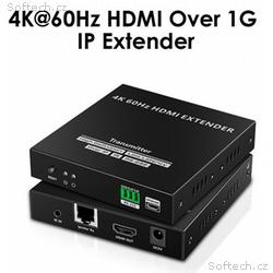 PremiumCord 4K@60Hz HDMI nekompresovaný extender n