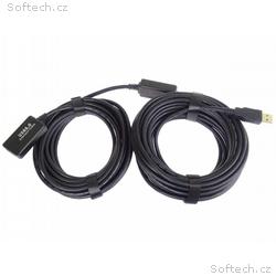 PremiumCord USB 2.0 repeater a prodlužovací kabel 
