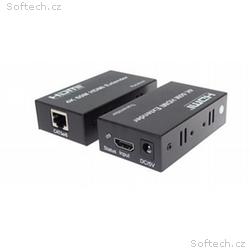 PremiumCord 4Kx2K@60Hz HDMI2.0 extender na 60m pře