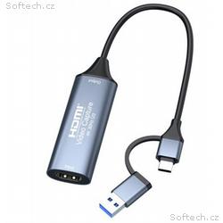 PremiumCord HDMI capture, grabber pro záznam Video