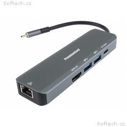 PremiumCord USB-C na HDMI + 2x USB3.2 + PD 100W+ R