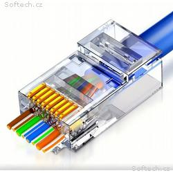PremiumCord průchozí konektor RJ45 8pinů UTP Cat6