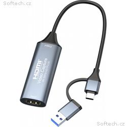 PremiumCord 4K@60Hz HDMI capture, grabber pro zázn
