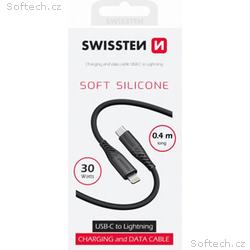 SWISSTEN DATOVÝ KABEL SOFT SILICONE USB-C, LIGHTNI