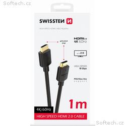 SWISSTEN KABEL HDMI NA HDMI 4K 60Hz 1,0 M PVC