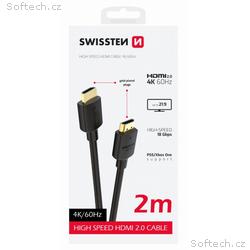 SWISSTEN KABEL HDMI NA HDMI 4K 60Hz 2,0 M PVC
