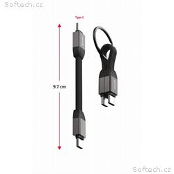 SWISSTEN MAGNETICKÝ KEYCHAIN KABEL USB-C, USB-C 9,