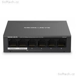 MERCUSYS MS106LP - 6portový stolní switch 10, 100 