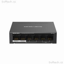Mercusys MS106PG 6portový stolní switch 100, 1000 