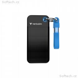 VERBATIM Pocket SSD 1TB, USB-C 3.2 Gen 2, černá, m