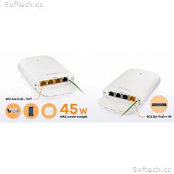 Zyxel PoE12-3PD, 4x 1Gb port PoE extender. 45W PoE