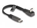 Delock - USB kabel - USB-C (M) do USB-C (M) úhlový