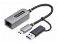 StarTech.com USB-C to Ethernet Adapter w, USB-A Ad