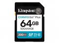 KINGSTON 64GB SDXC Canvas Go Plus Gen4 200MB, s C1