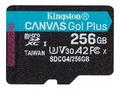 KINGSTON 256GB microSDXC Canvas Go Plus Gen4 200MB