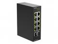 D-Link DIS 100G-10P - Prepínac - prumyslový - nerí