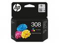 HP 308 - Žlutá, azurová, purpurová - originální - 
