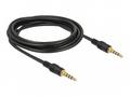 Delock Kabel Stereo Jack 3,5 mm 4 pin samec > same