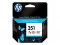 HP 351 - 3.5 ml - barva (azurová, purpurová, žlutá