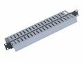 Triton 19" vyvaz. panel 1U oboustranná plast. lišt