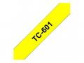 Brother - TC-601, žlutá, černá (12mm)