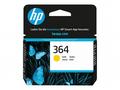 HP 364 Yellow Ink Cart, 3 ml, CB320EE (300 pages)