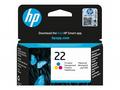 HP Ink Cartridge 22, Color, 165 stran