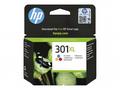 HP Ink Cartridge 301XL, Color, 300 stran