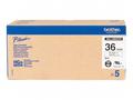 HGE-261V5, bílá, černá, 36mm, 5-pack