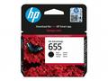 HP Ink Cartridge 655, Black, 550 stran