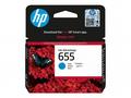 HP 655 - Azurová - originální - inkoustová cartrid
