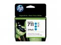 HP no 711 - azurová ink. kazeta -3 pack, CZ134A